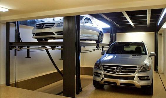 dual car lift for garage